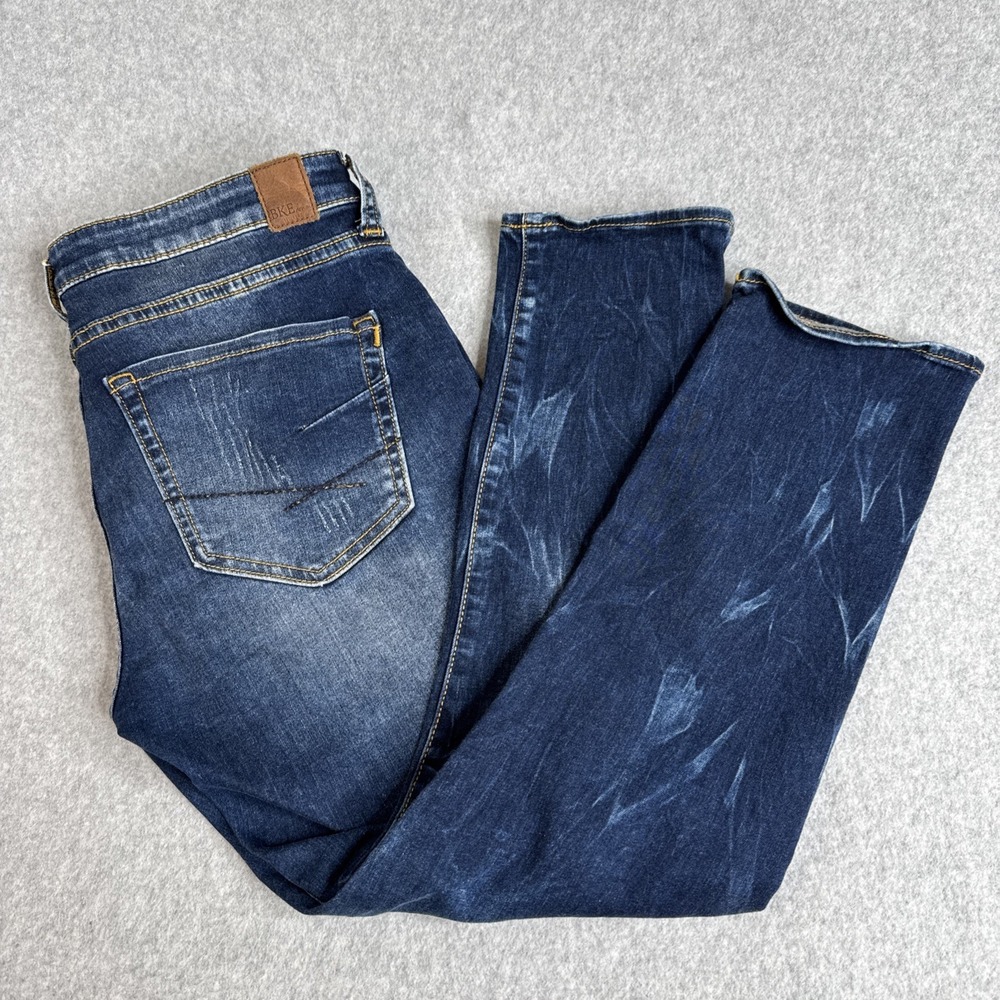 BKE Buckle Jeans Womens 29x24 (31x24) Blue Denim Crop Stella Low Rise Straight